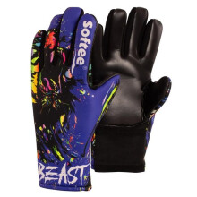 Luvas de goleiro - SOFTEE - Beast - Palma de látex - Costas em neoprene - Fechamento elástico no pulso