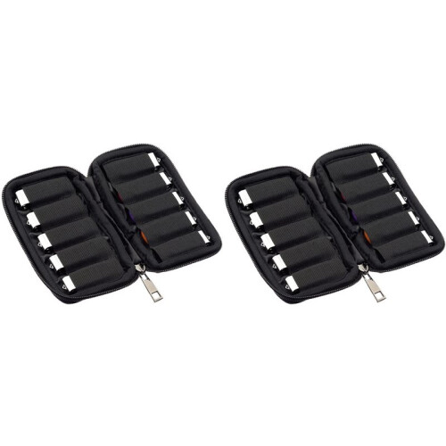 2X Flash Drive Storage Case - Dustproof Organizer Box for Thumb Drives and Electronic Accessories, Compact,A 1