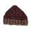 Turban brodé et orné de perles, taille unique 2