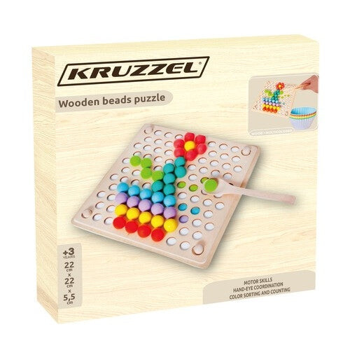 Puzzle de cuentas de madera 22403 2
