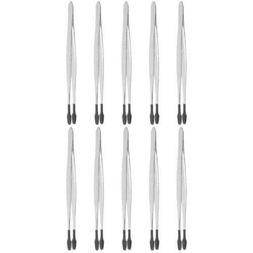 10Pcs Multi-Functional Metal Tweezers Kit for Eyelash and Craft Use 2