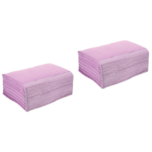 Bavoirs Dentaires Jetables Violet Protection Pour 2