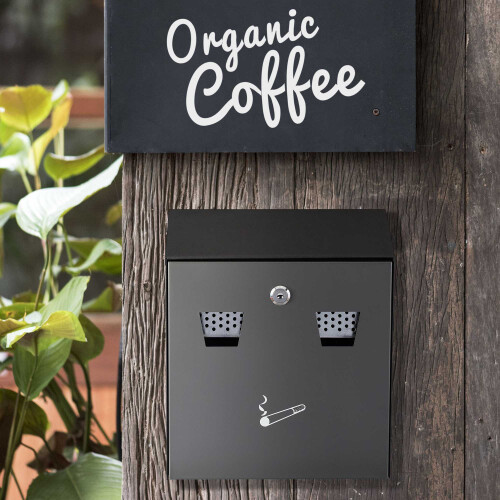Wall ashtray for outdoor use 1
