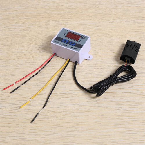 2X Digital Humidity Controller Hygrometer Humidity Control  0-99%Rh Hygrostat with Humidity Sensor AC220V