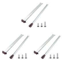 3X Metal Drawer Slide Replacement for Various Dressers and Nightstands, Drawer Track and Rail Kit with Metal Plate
