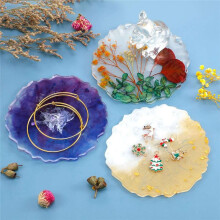 12 Pieces Resin Coaster Mold Large Silicone Geode Mold Irregular Wave Shape Mold DIY Epoxy Tray Mold
