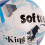 Bola de futebol Softee King - branco/azul 3