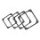 Soft Silicone Shock Absorbing Pad Rubber Fan Gaskets For-9cm 2
