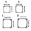 Soft Silicone Shock Absorbing Pad Rubber Fan Gaskets For-9cm 4