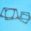 Soft Silicone Shock Absorbing Pad Rubber Fan Gaskets For-9cm 5
