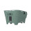 Panier arrière pour vélo - BASIL - Cento Neo - 21 L - Vert/Argenté - Système WSL 2