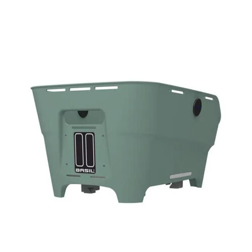 Panier arrière pour vélo - BASIL - Cento Neo - 21 L - Vert/Argenté - Système WSL 1