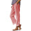 Relaxed Women's Polyester Mix Cropped Pants High Elastic-Pink S 1