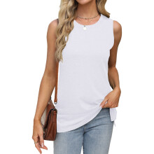 Women's loose-fitting, casual, flowy camisole top with-White S