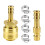 Copper Pneumatic Hose Fitting Adapter with Tightening-8mm 1