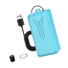 Aérateur USB puissant-Tra de pierre d'alimentation en air bleu