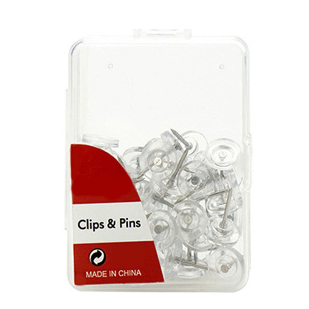50/100/500Pcs Clear Round Head Push Pin Cork-50 Pieces Pp Soft 7696001852354