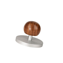 Stainlessly Steel Base Coffee Tamper Ergonomic Wooden-Silver 51