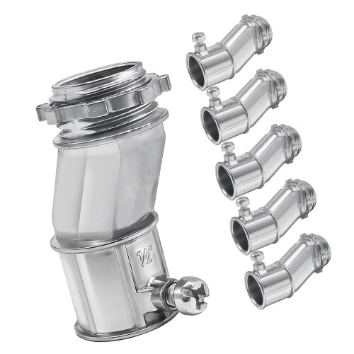 6Pcs Zincs Alloy Offset Connectors for Electrical-1/2''