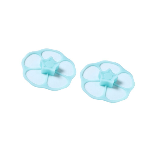 Practical Silicone Cups Cover Sun Flower Shape-Light Blue