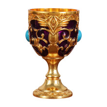 Elegant European Metal Shot Glass Butterfly Embossed-Purple