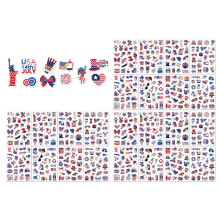 24 vellen patriottische dag decoratieve sticker waterdichte