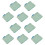 Hand Woven Cotton Coasters With Classical Checkered-Blue 10 1