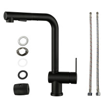 Adjustable Pull Out Stainless Steels-Black Comes with two tubes