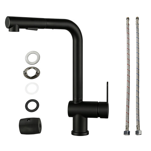 Adjustable Pull Out Stainless Steels-Black Comes with two tubes