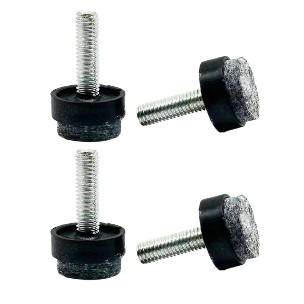 4Pcs Felt Furniture Leveling Feet With Anti Slip-Black 6Mm 7696001856376