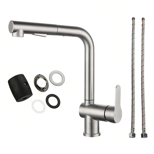 Stainless Steels Kitchen Sink-Brushed Comes with two tubes