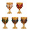 Elegant Metal Drinking Cup Embossed Butterfly Mini Goblet-Red 2