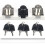 4Pcs Heavy Duty Cabinet Lock Security Cabinet Lock with-Silver 3