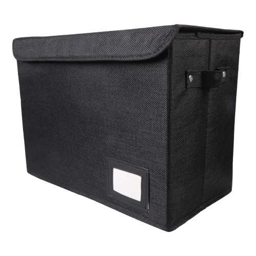 Portable Foldable Mangazine Organizers With Adjustable-Black 1