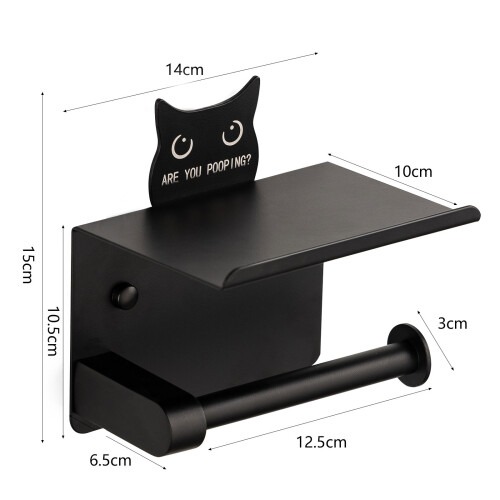 Kittycat Theme Bathroom Accessory Stand With Storage Area 2