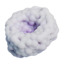 6cm Texture Sensory Rice Ball Squeezable Stretchy Toy-Purple