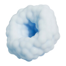 Ice Skin Rice Ball Stress Ball Toy With AirPump For Adult-Blue