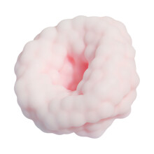 Simulation Stress Relief Ice Skin Rice Ball Toy Safe For-Pink