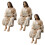 Handgeschilderde hars Christus standbeeld bureau-EEN 3 stks 1