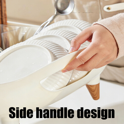 Easy Assembly Dish Drying Station With Removable Utensils-1 2