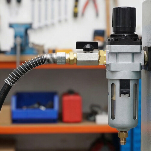 1/4inch Copper Quick Release Coupling Stopcock Compressed Air 1