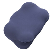 Ergonomisch traagschuimkussen met afneembare-marineblauw