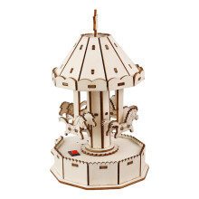 Natural Wood Balance Robot Assembly DIY Set for Children Science