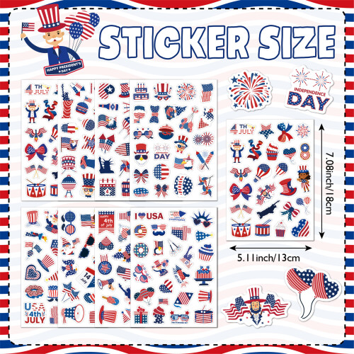 24 Sheets Independence Day Sticker For Notebook Phone Luggage 2