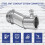 6Pcs Zincs Alloy Offset Connectors for Electrical-1/2'' 7