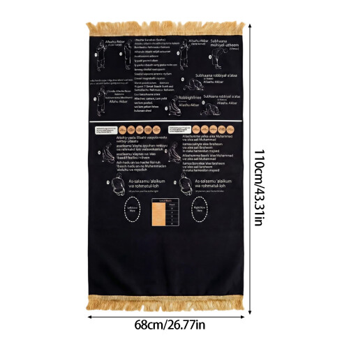 Foldable Prayer Mat For Meditations With Guidance Design Soft 2