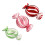Glasses Candy Platter,Christmas Platter Dish Serving-Pink 2
