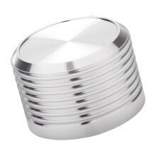 Bouton de contrôle du son en aluminium à motif moleté en