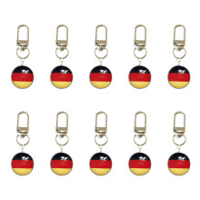 10PCS Voetbal Thema Sleutelhangers Feature Land-Duitsland