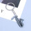 Zinklegering constructie saxofoon vorm sleutelhangers-Rode C 7